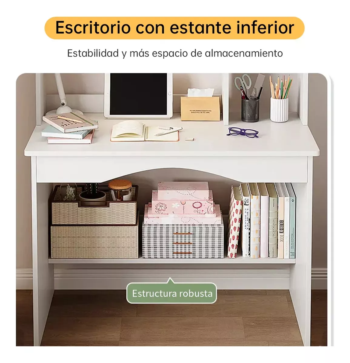 Escritorio Nórdico 2 Cajones Para El Dormitori Gabinete