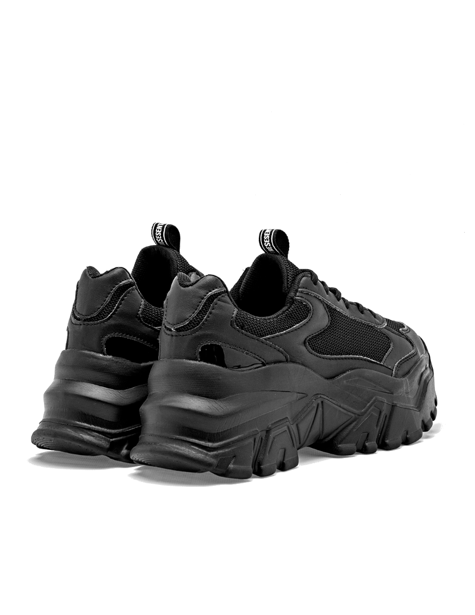 tenis de plataforma color negro para exterior