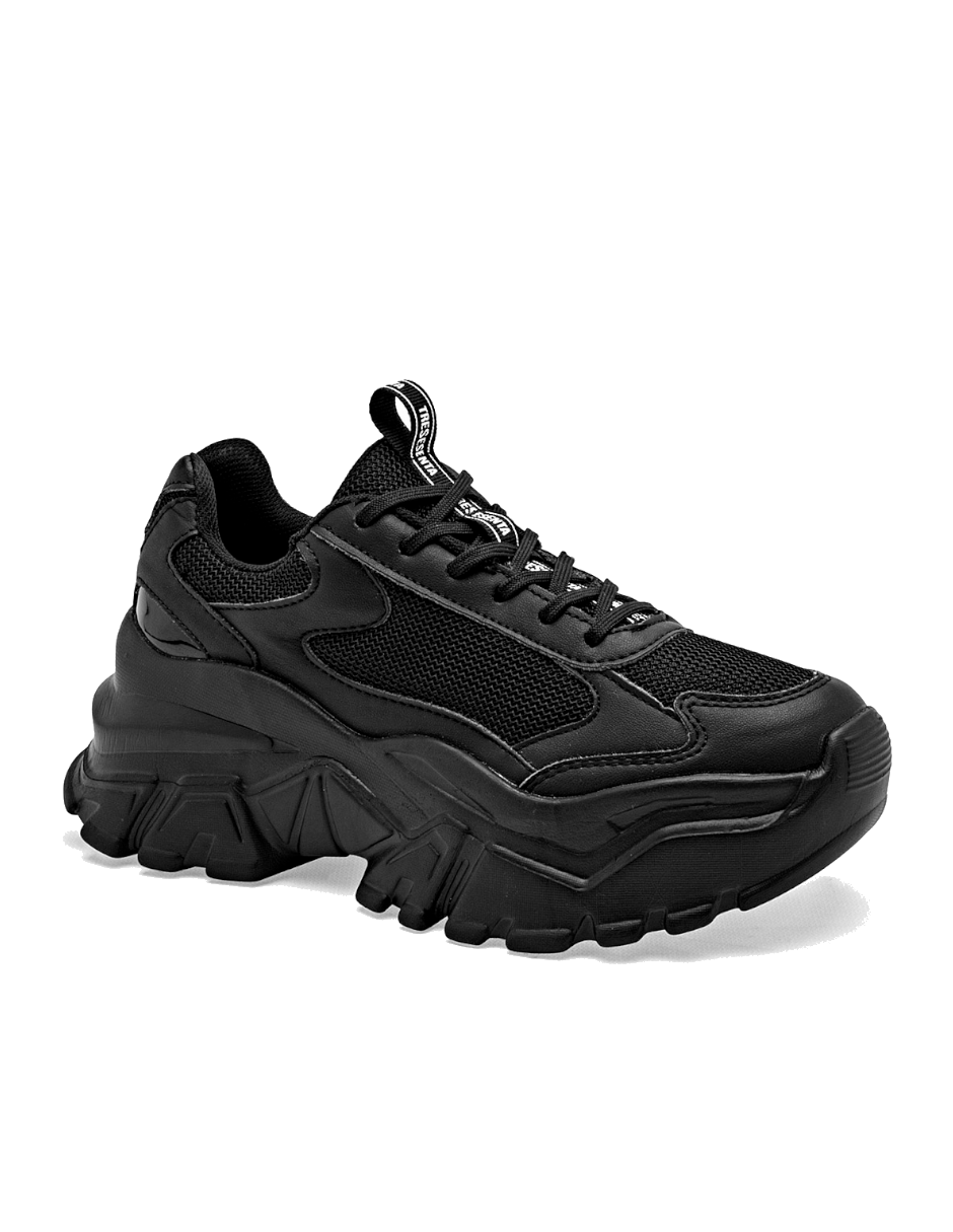 tenis de plataforma color negro para exterior
