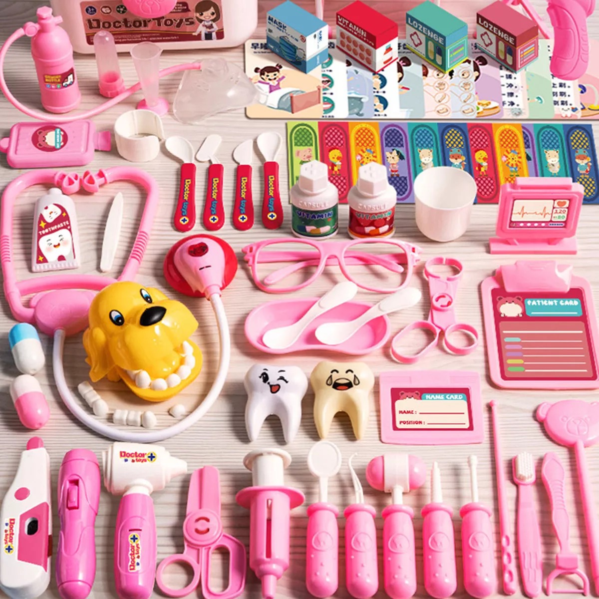 Kit De Juguetes De Doctor Para Niños, 46 Piezas