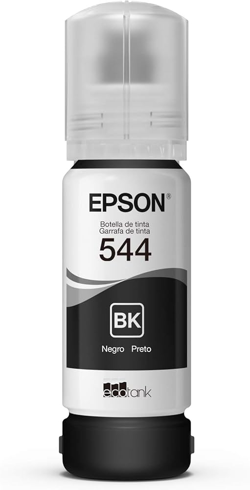 Cartucho epson modelo t544 negro tinta dye para l3110 l3150 l5190 impresora pc lap mac impresion.