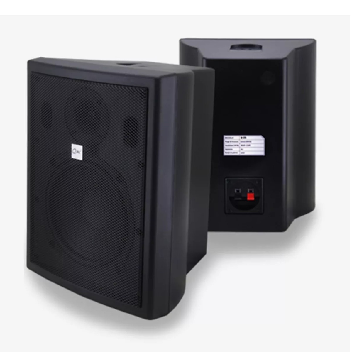 Jgo Bafle Pasivo QMC QMC-175BK 90 Watts P/montaje Color Negro
