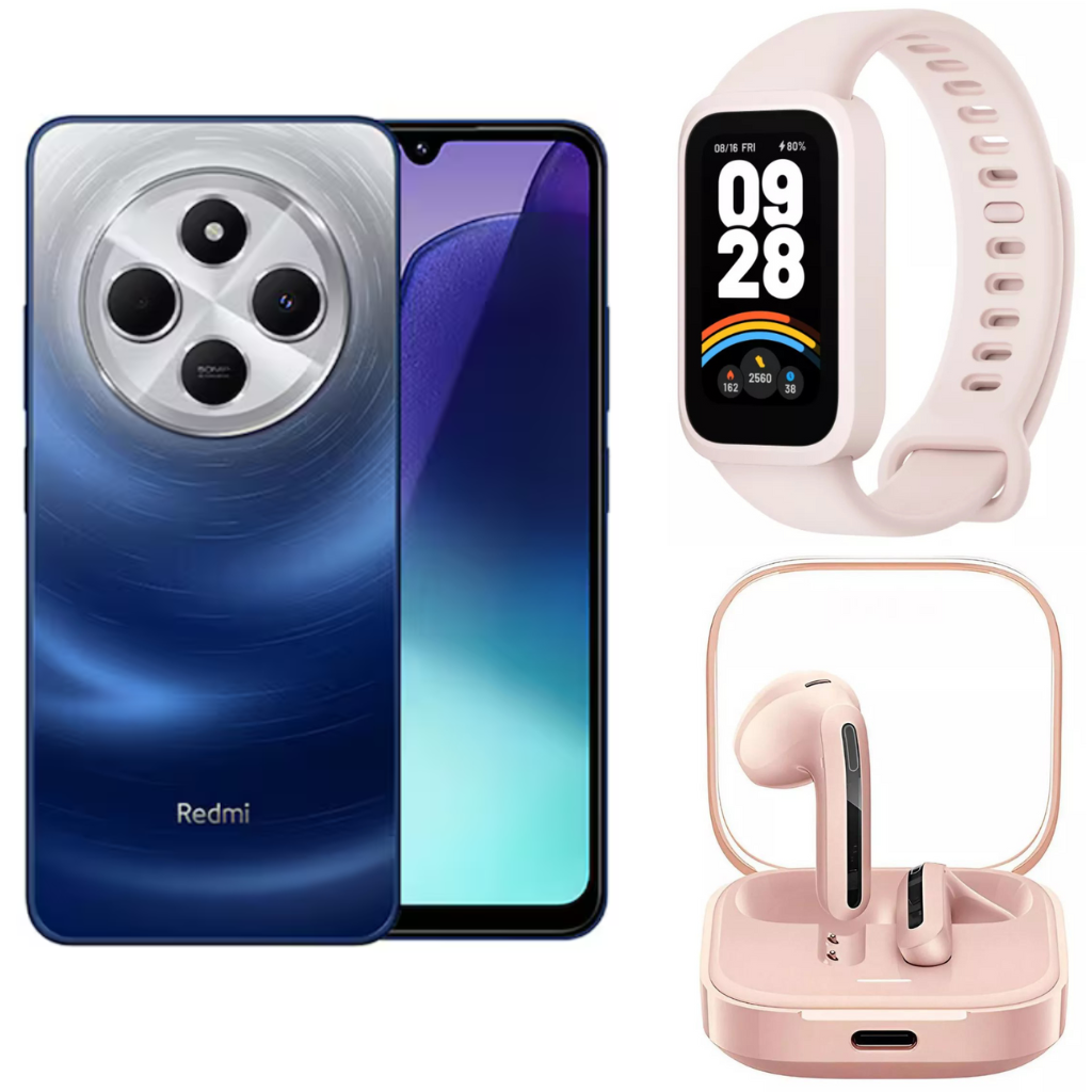 Xiaomi Redmi 14C 8/256gb + smartband 9 active Rosa + Audífonos Bluetooth Buds 6 Active Rosa