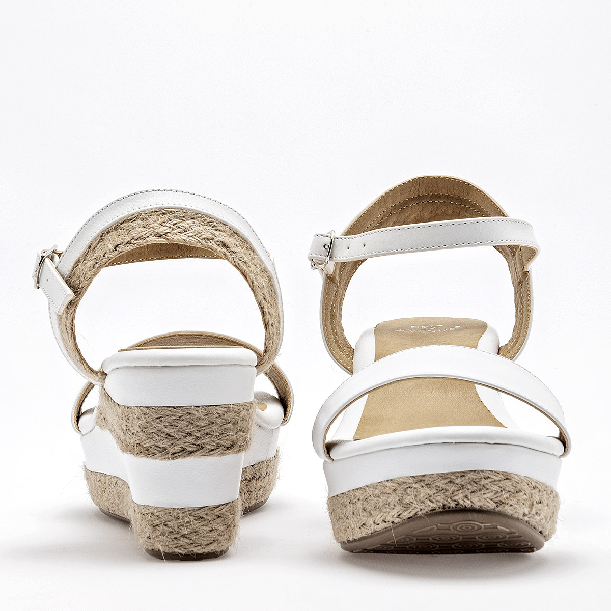 SANDALIA PLATAFORMA 7 CM FIRST AVENUE PARA MUJER COLOR BLANCO 5204