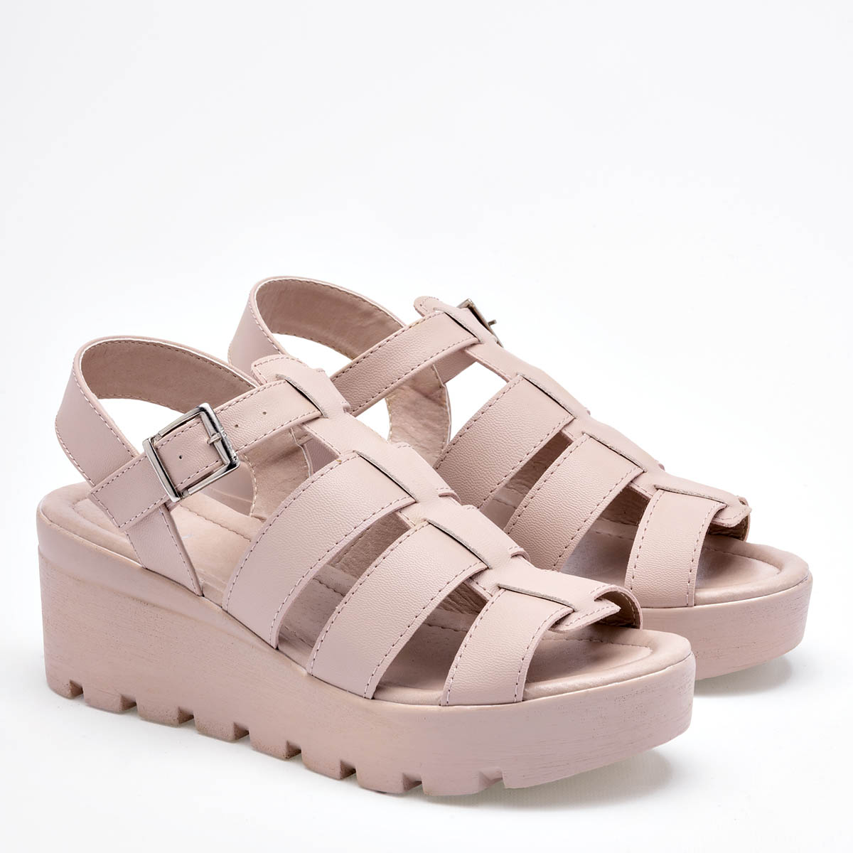 SANDALIA PLATAFORMA 6 CM DASH PARA MUJER COLOR ROSA 3693