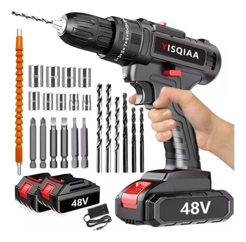 Kit Taladro Inalambrico Destornillador Electrico 2 Batería