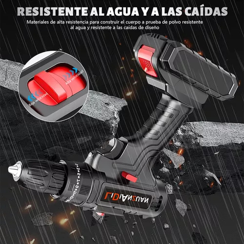 Kit Taladro Inalambrico Destornillador Electrico 2 Batería