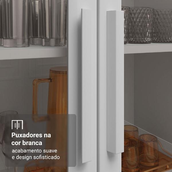 Mueble Armario de Vidrio Madesa 2 Puertas Con Pies BB 03