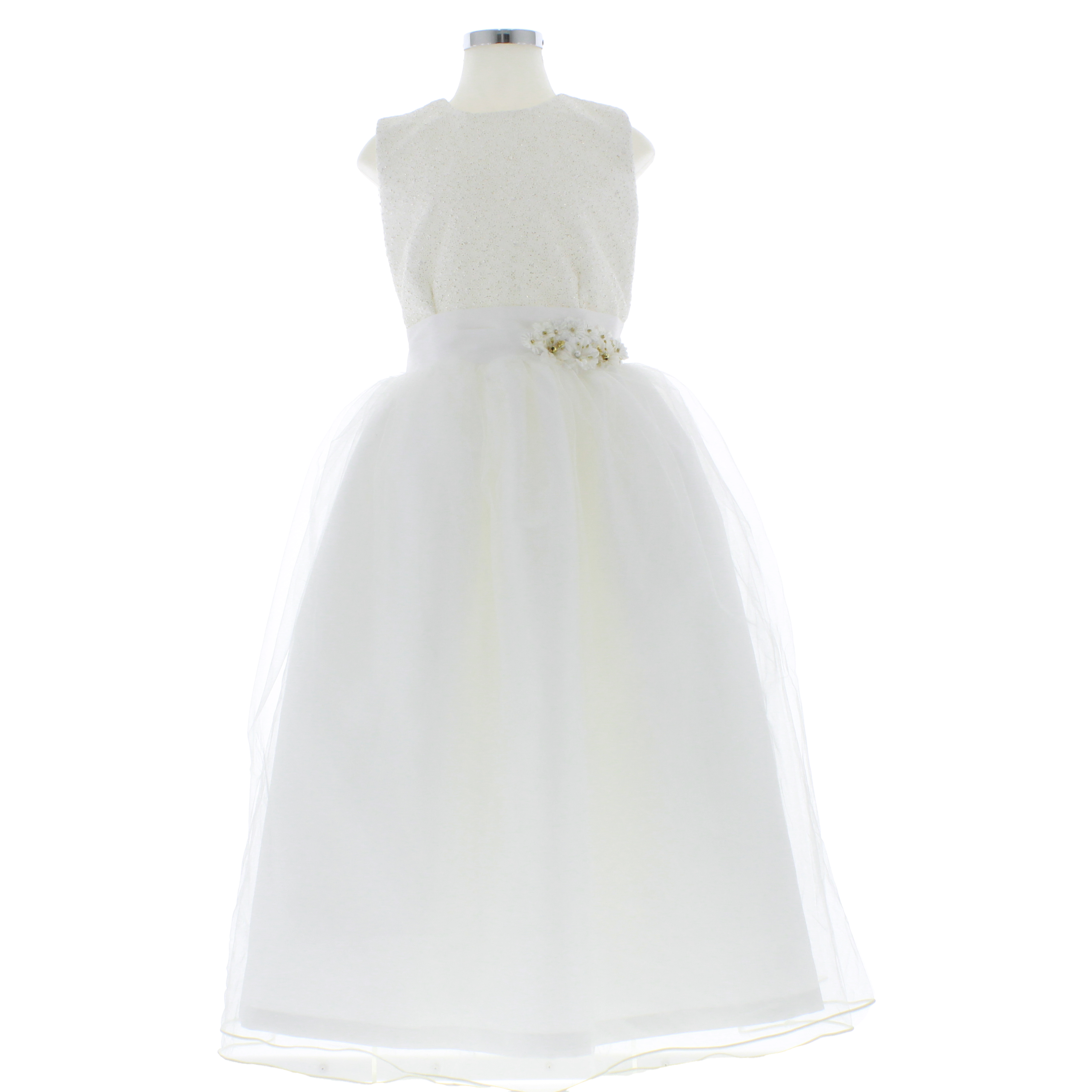 Vestido color Beige Primera Comunión o Ceremonia 3948 7 a 17 Años.