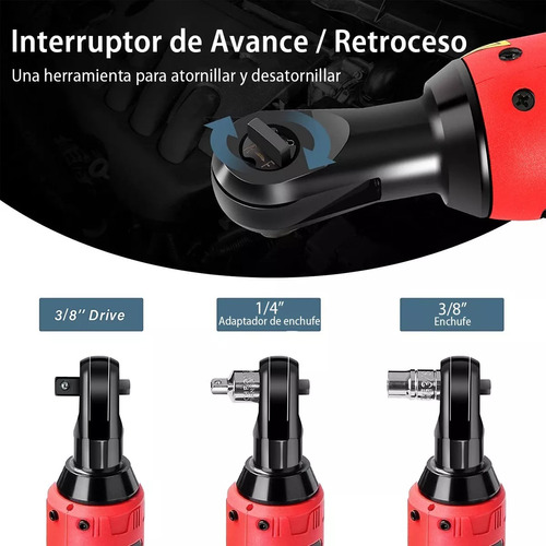 Llave De Impacto Inalámbrica Pistola Eléctrica 3/8 50 Nm 127V Ironhoof SLMXF037RB