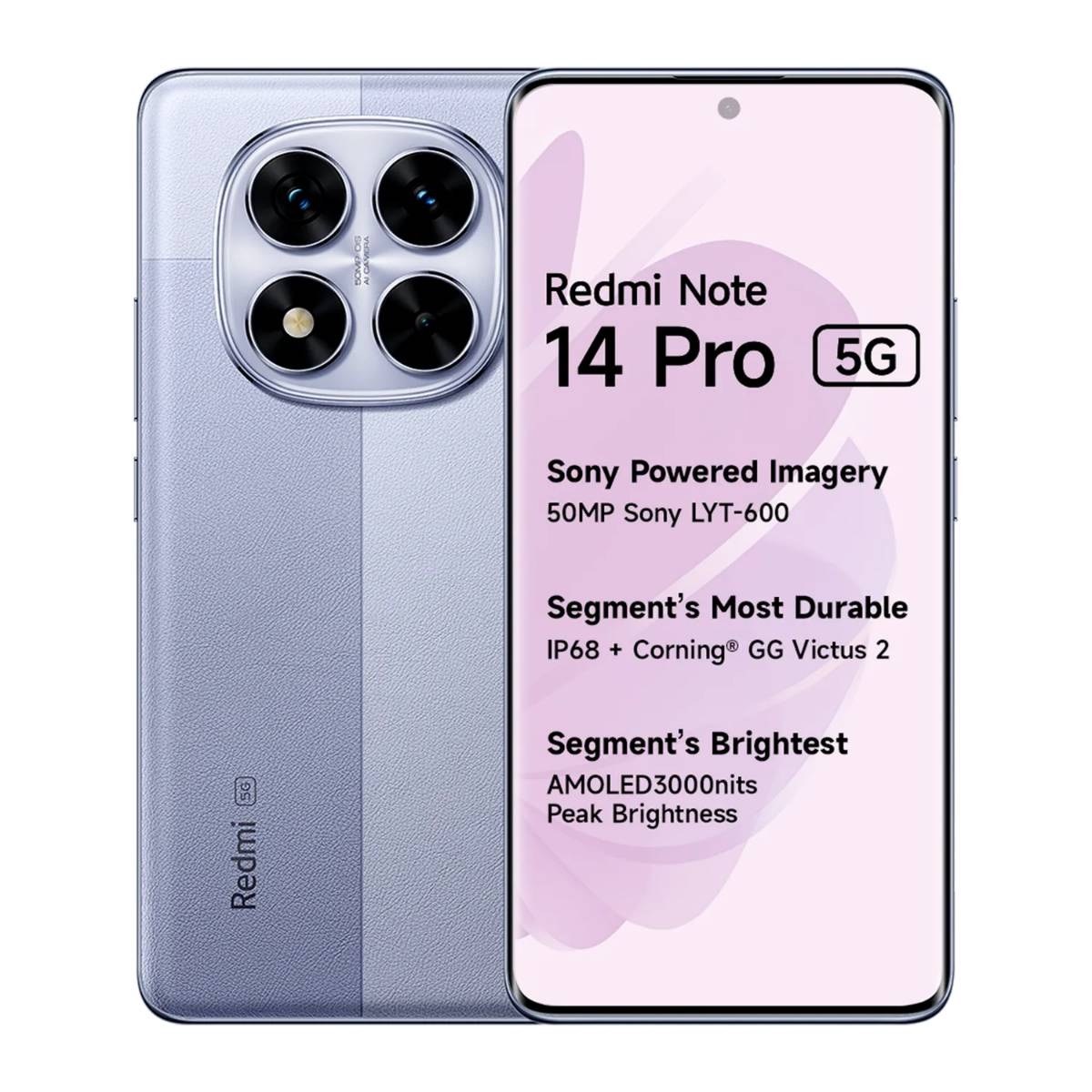Xiaomi Redmi Note 14 Pro 5g 256GB 8Ram Color Purpura Dualsim Nuevo Libre
