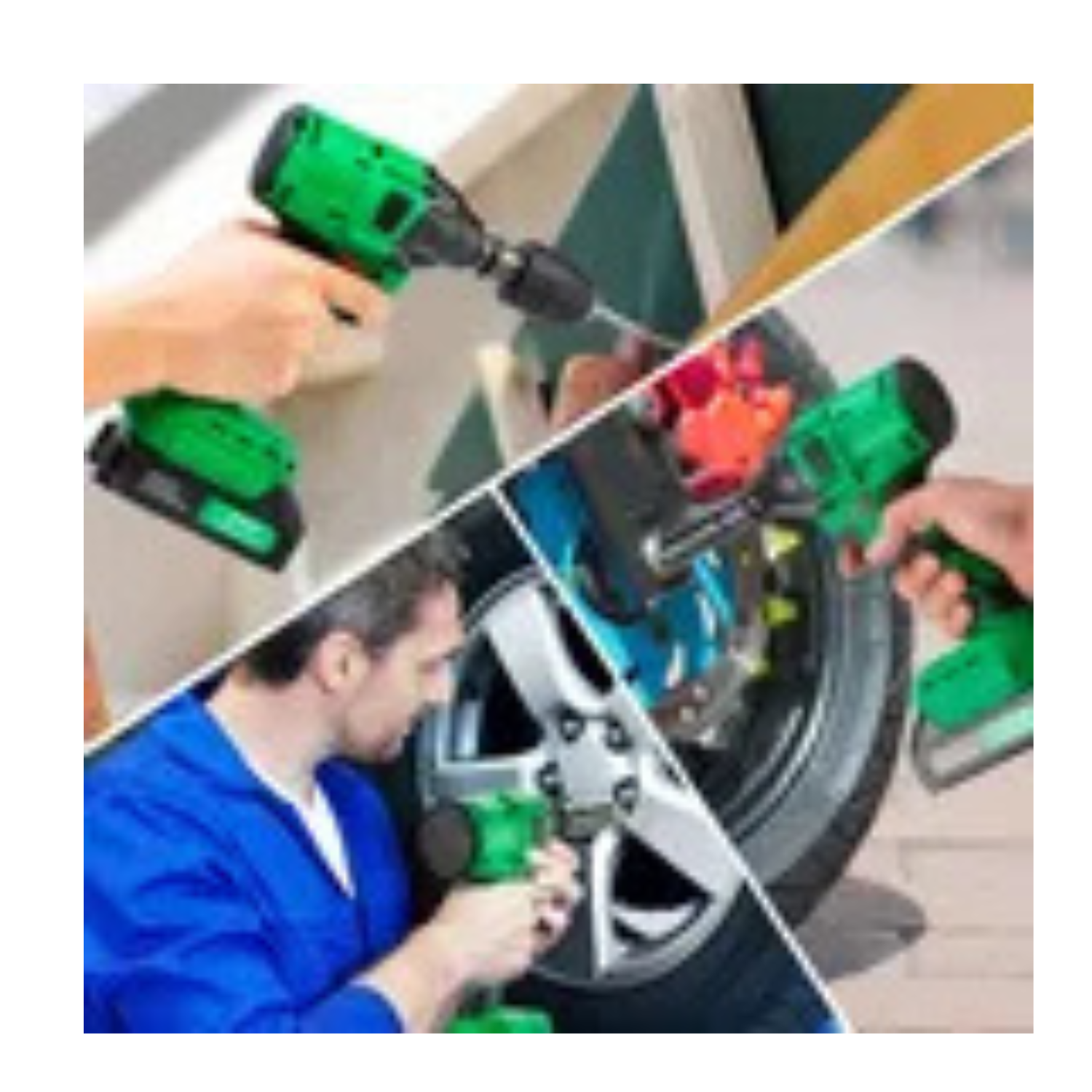 Llave De Impacto Pistola Taladro Eléctrica Inalámbrico 2pila