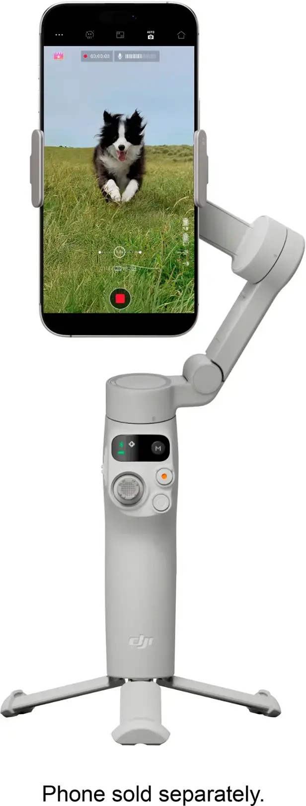 Estabilizador DJI Osmo Mobile 7 Gimbal con 3 Ejes para Celulares color Gris