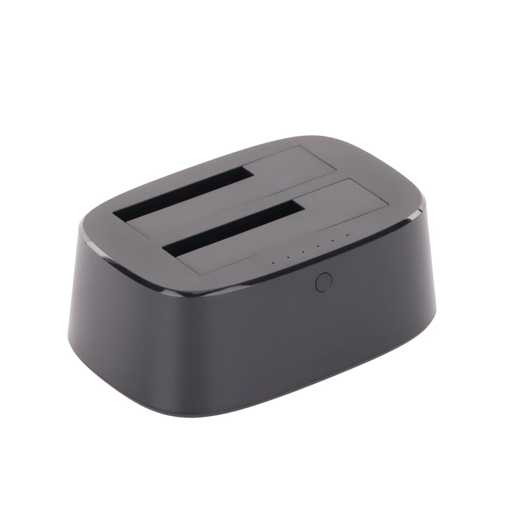 UGREEN Base Externa para Discos Duros Doble Bahía - USB 3.0 Plug & Play, Soporta HDD/SSD 2.5' y 3.5' hasta 12TB | Clonación Rápida + Adaptador Incluido