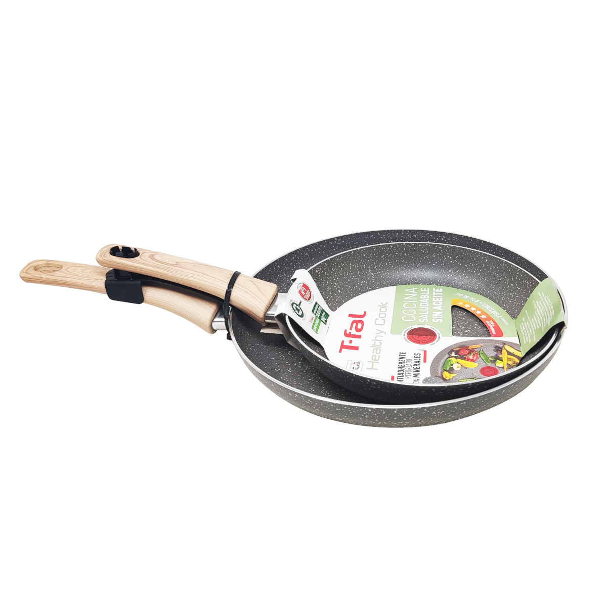 Juego de 2 Sartenes 24/30 cm Healthy Cook T-Fal B7019082
