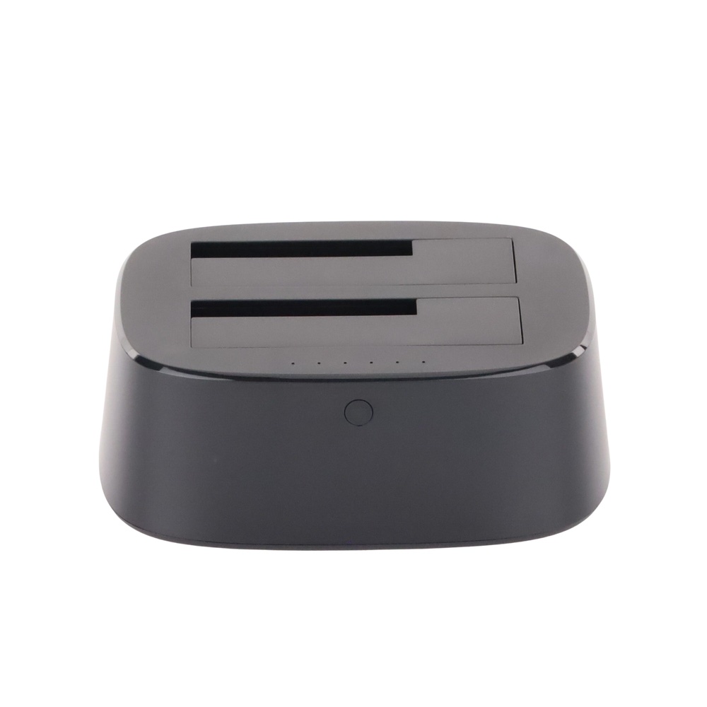 UGREEN Base Externa para Discos Duros Doble Bahía - USB 3.0 Plug & Play, Soporta HDD/SSD 2.5' y 3.5' hasta 12TB | Clonación Rápida + Adaptador Incluido