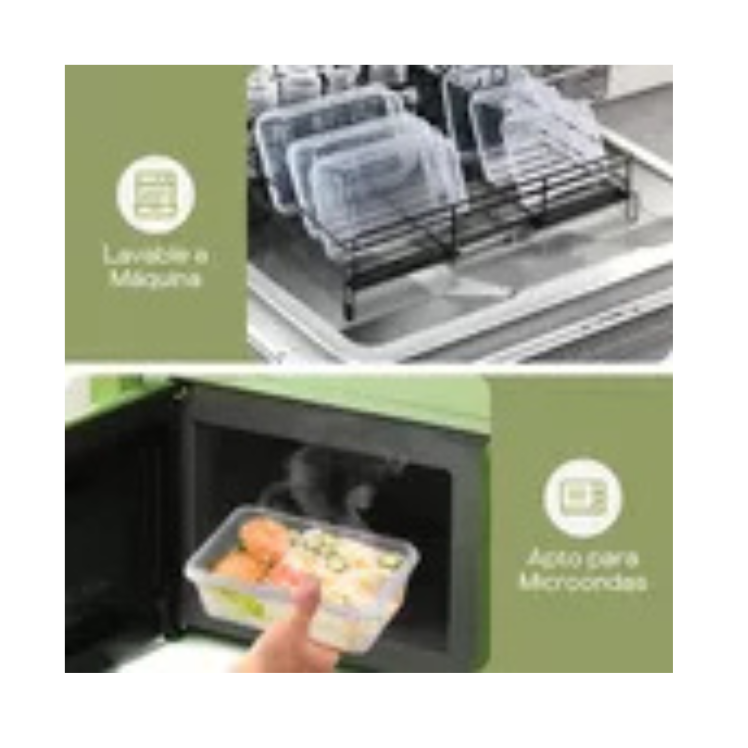 Set 24 Recipiente Hermetico Contenedor Alimentos Almacenar