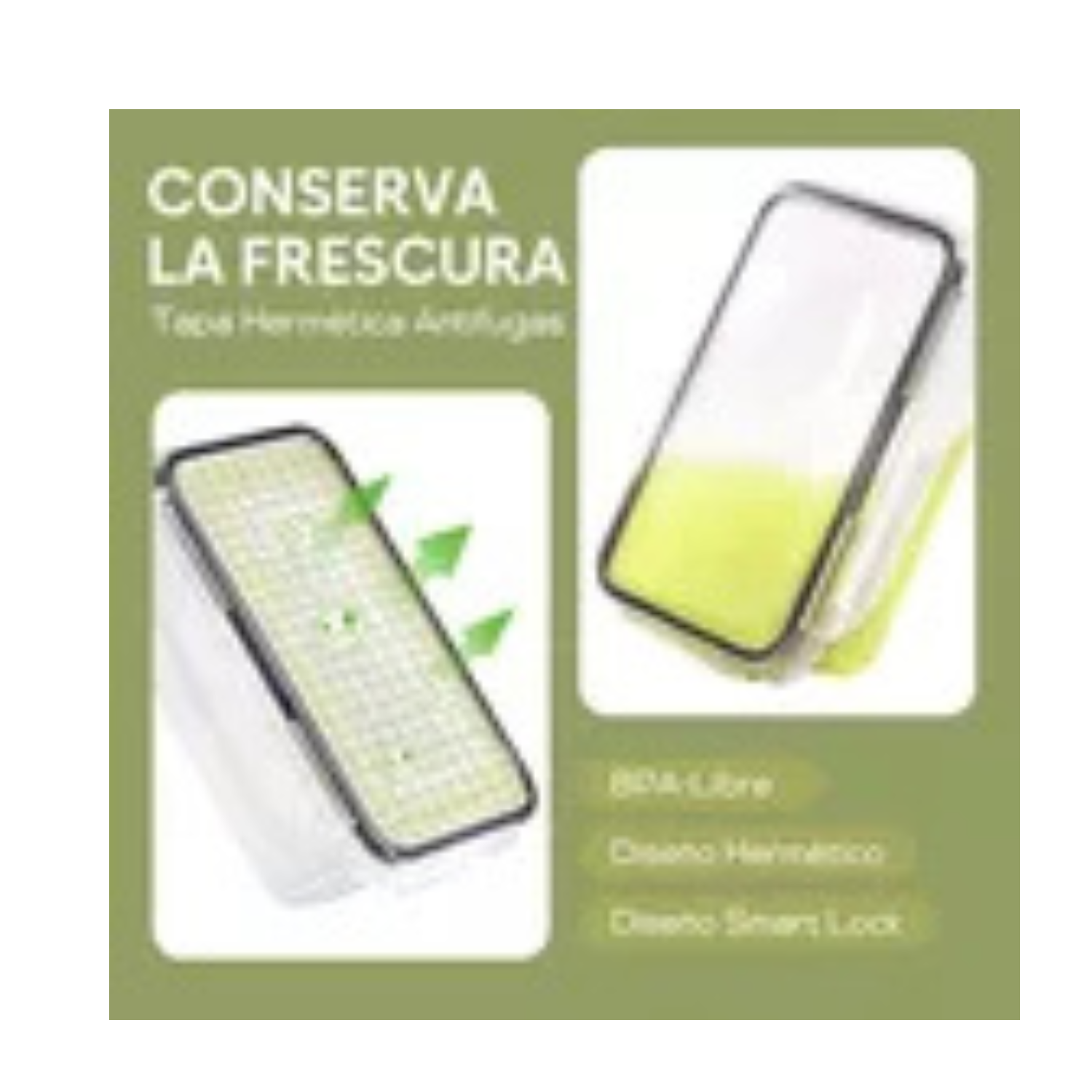 Set 24 Recipiente Hermetico Contenedor Alimentos Almacenar