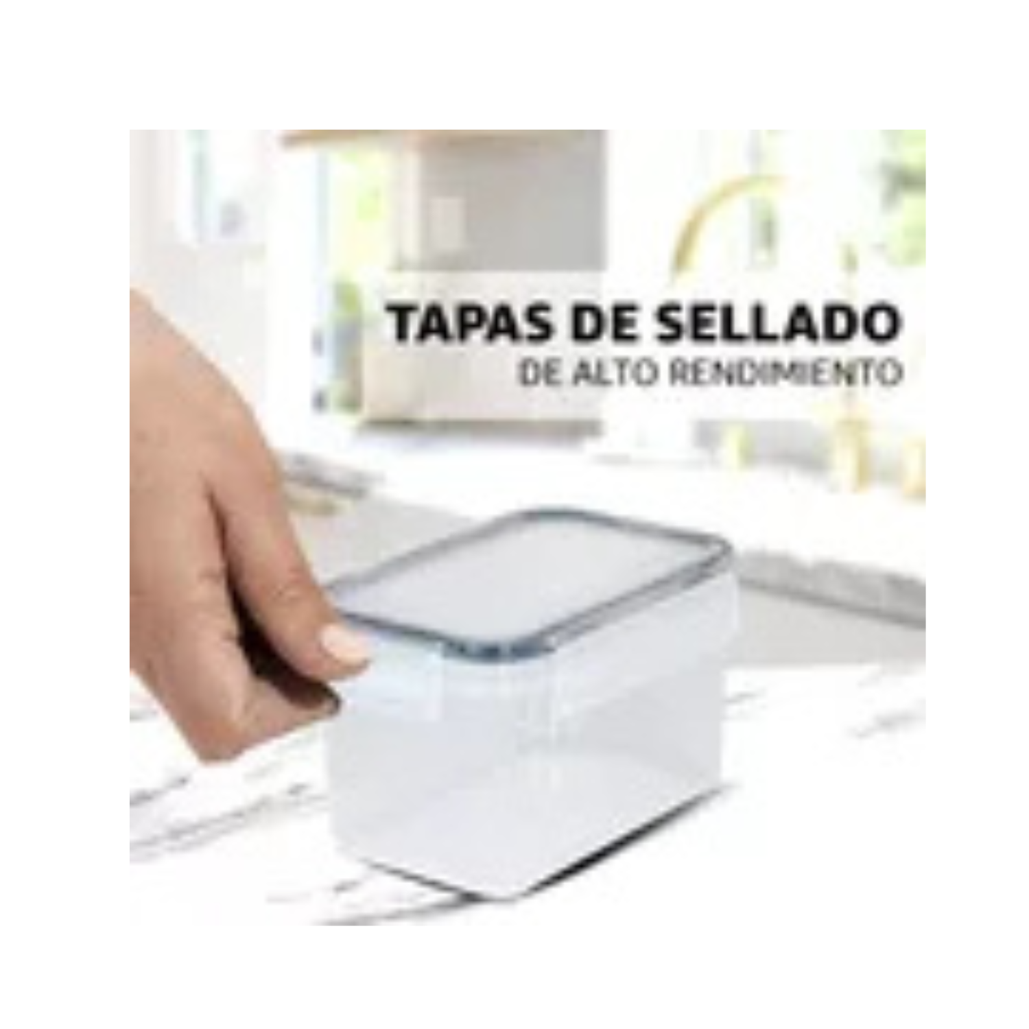Set 42 Recipiente Hermetico Contenedor Alimentos Almacenar Color Transparente