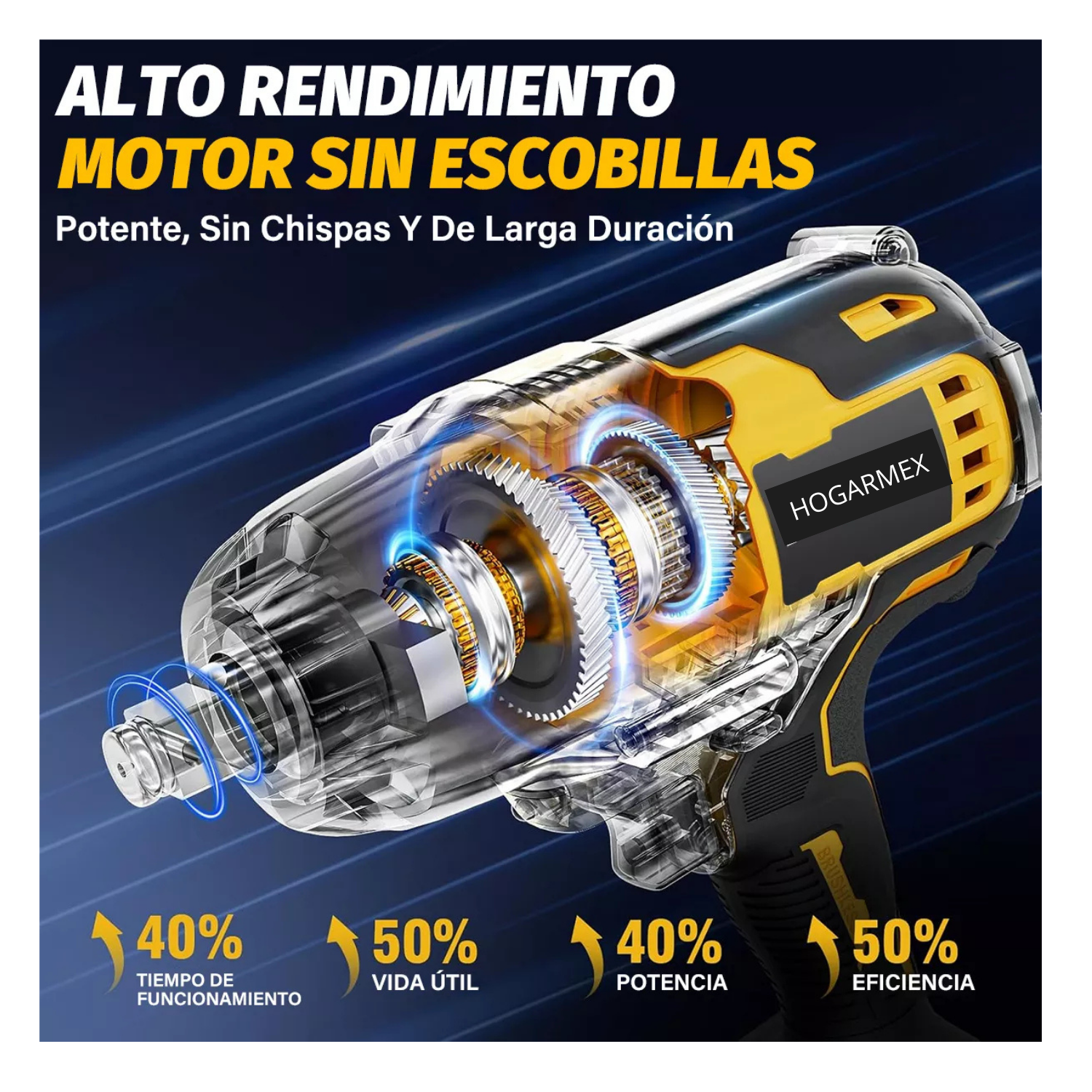 Llave De Impacto Inalámbrica Pistola Taladro Electrica