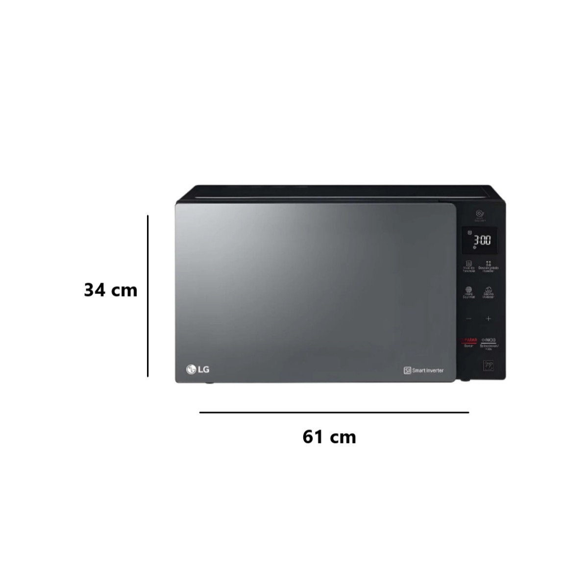 Horno de Microondas 1.5 Pies Cúbicos LG MS1536GIR