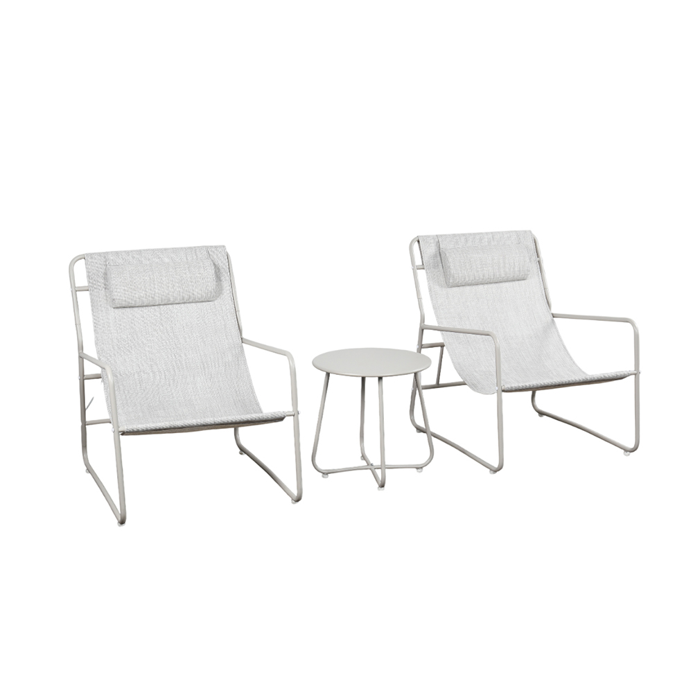 Ilios Innova | Sala de 3 Piezas para Exterior con Mesa de Hierro