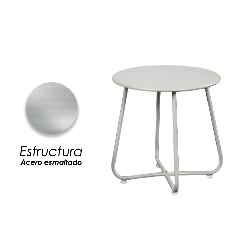 Ilios Innova | Sala de 3 Piezas para Exterior con Mesa de Hierro