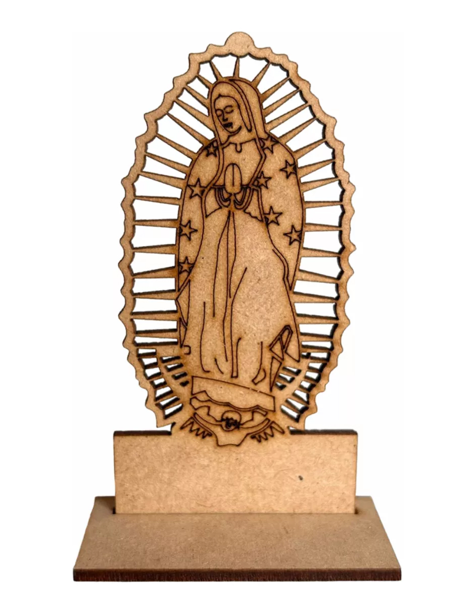 20 Recuerdos De Virgen Guadalupe De 1.5mm Mdf - Altura9.5cm