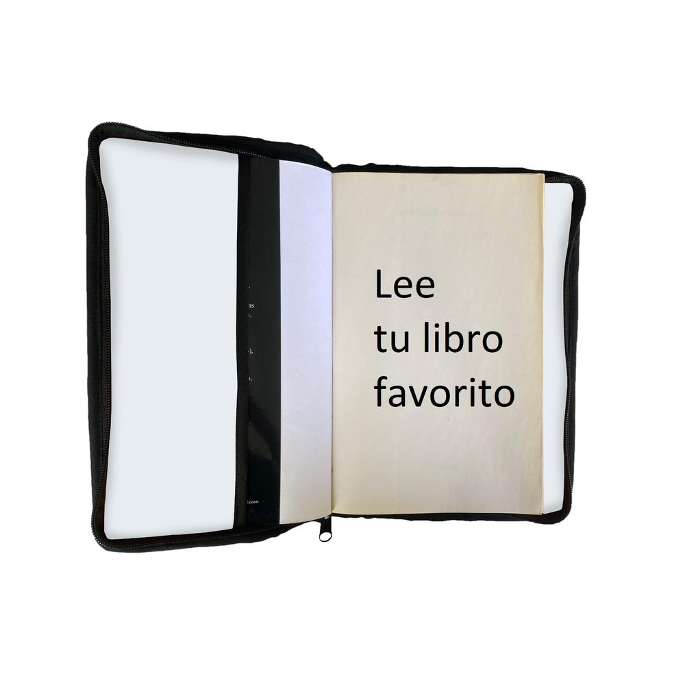 Funda Porta Libros de Tela Libro Antiguo