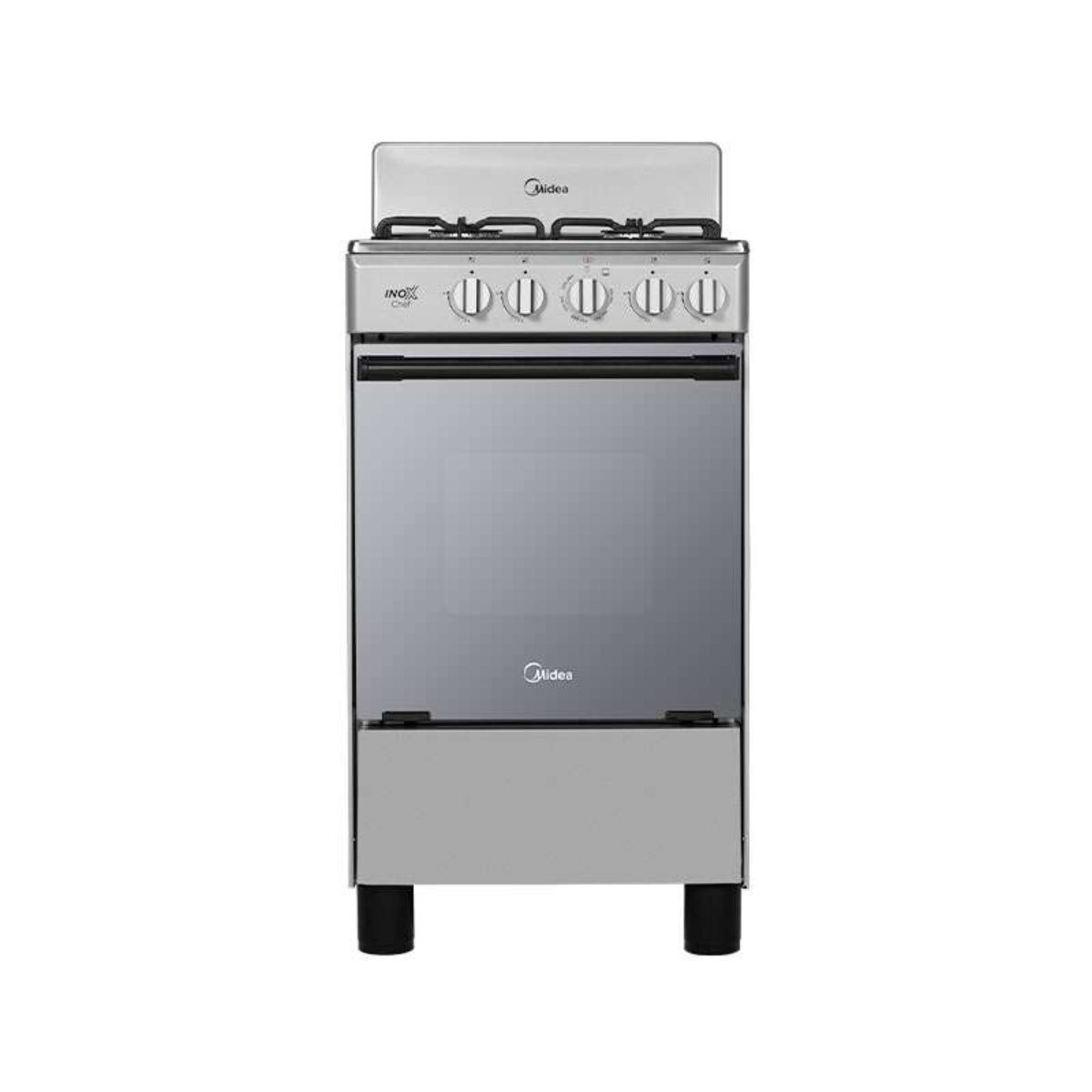 Estufa Midea MGS20FS1BAABG 20"4 Quemadores / Cubierta Acero Inox Silver ALBY