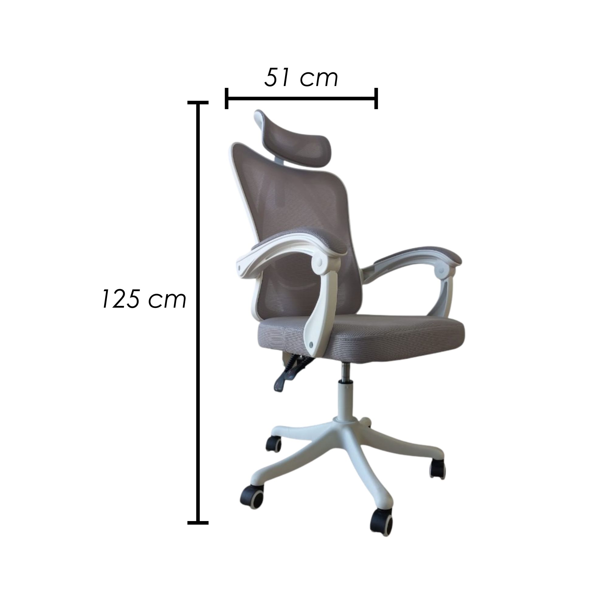 Ilios Innova | Silla Ergonómica para Oficina: Soporte Lumbar y Ajustable Color Blanco