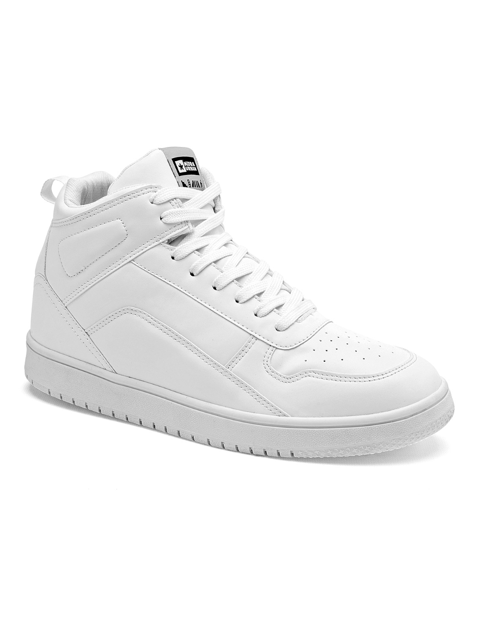 tenis de bota color blanco