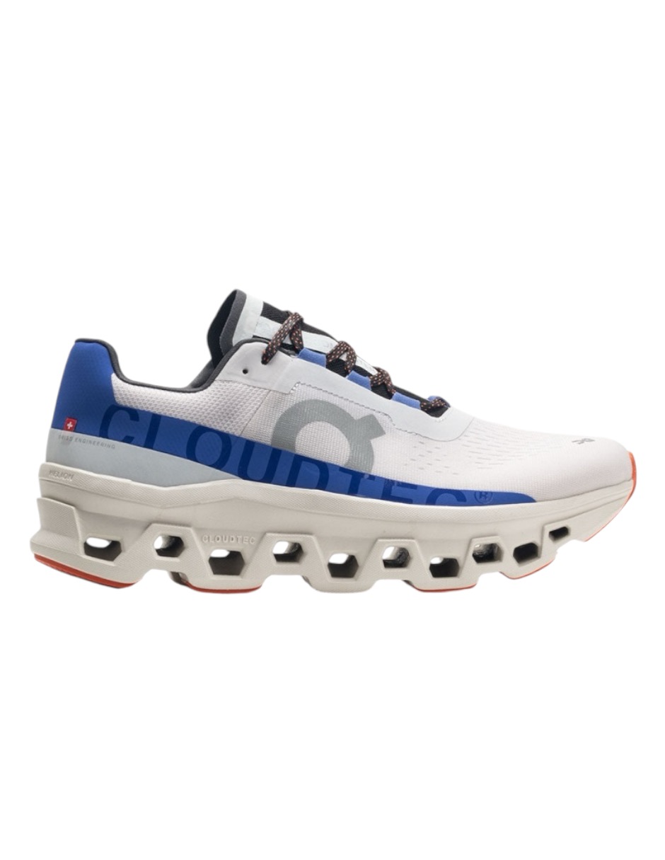 Tenis On Cloudmonster color Blanco, membrana impermeable talla 28