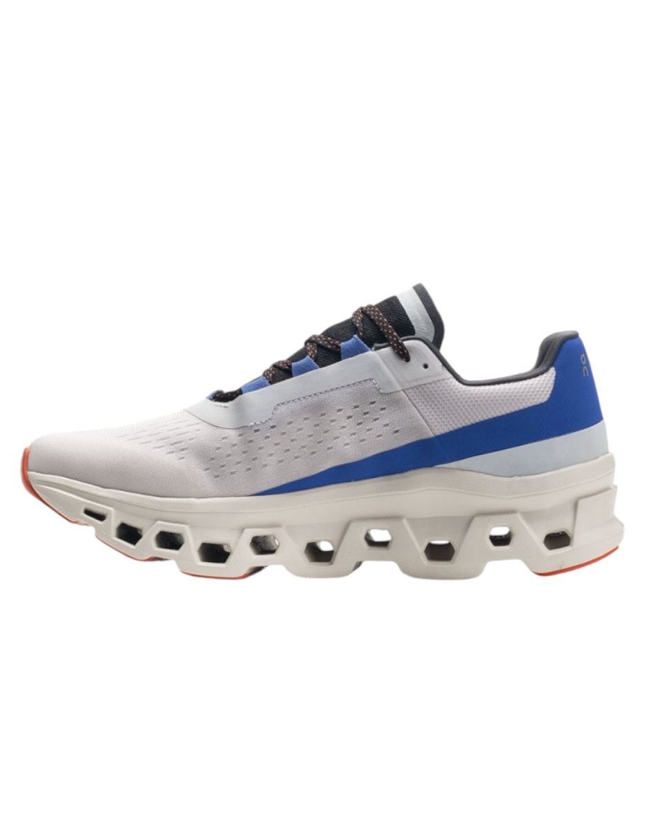 Tenis On Cloudmonster color Blanco, membrana impermeable talla 28