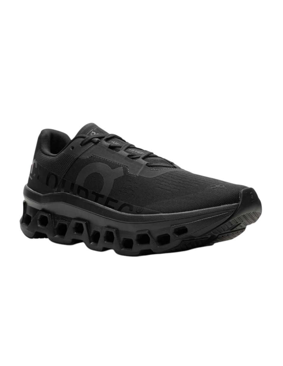 Tenis On Cloudmonster color negro, membrana impermeable talla 27