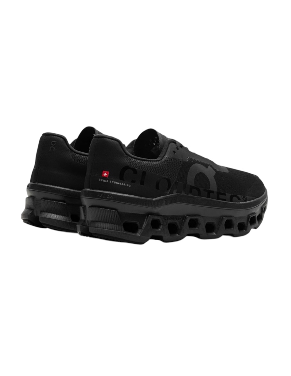 Tenis On Cloudmonster color negro, membrana impermeable talla 27