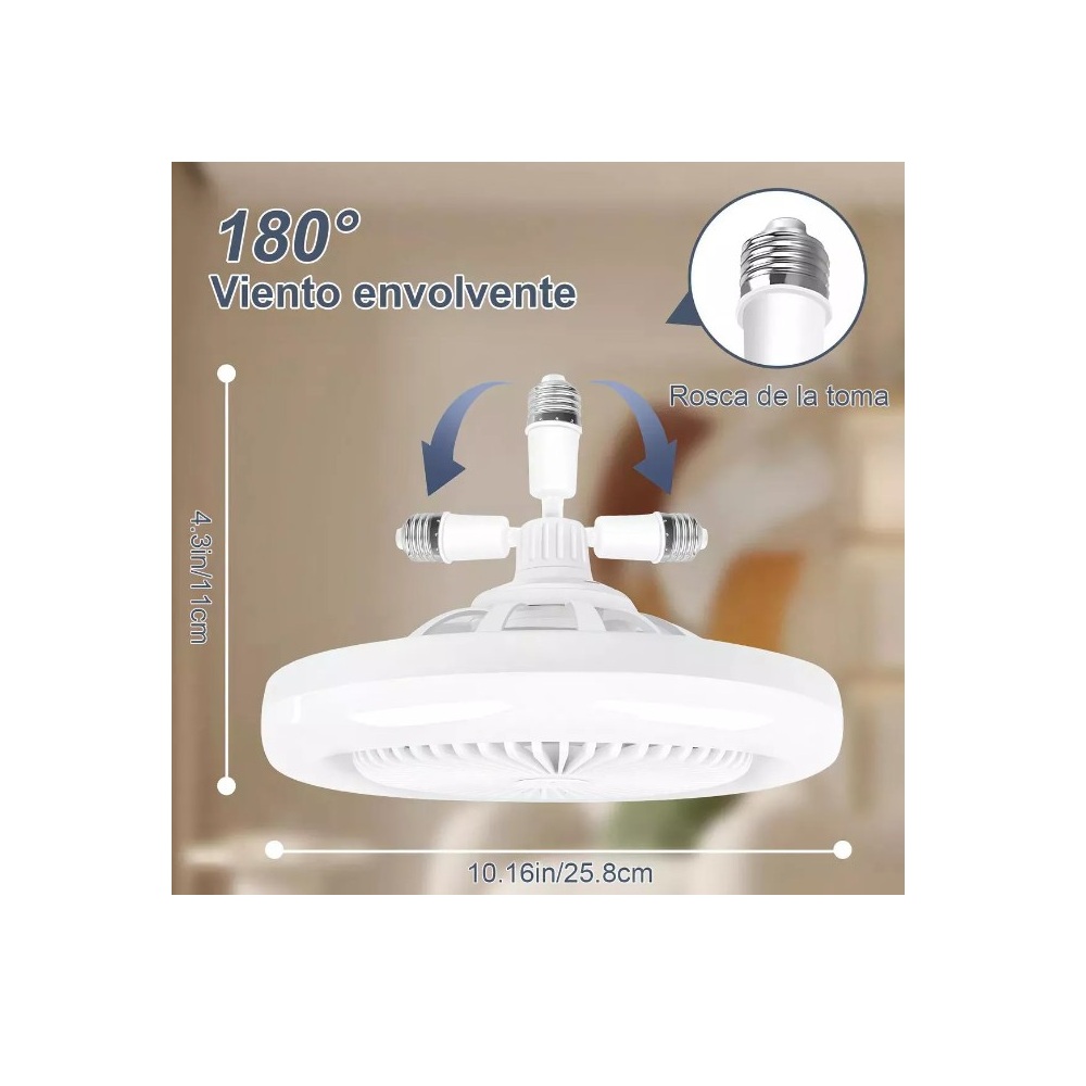  Ventilador Luz LED Multifuncional