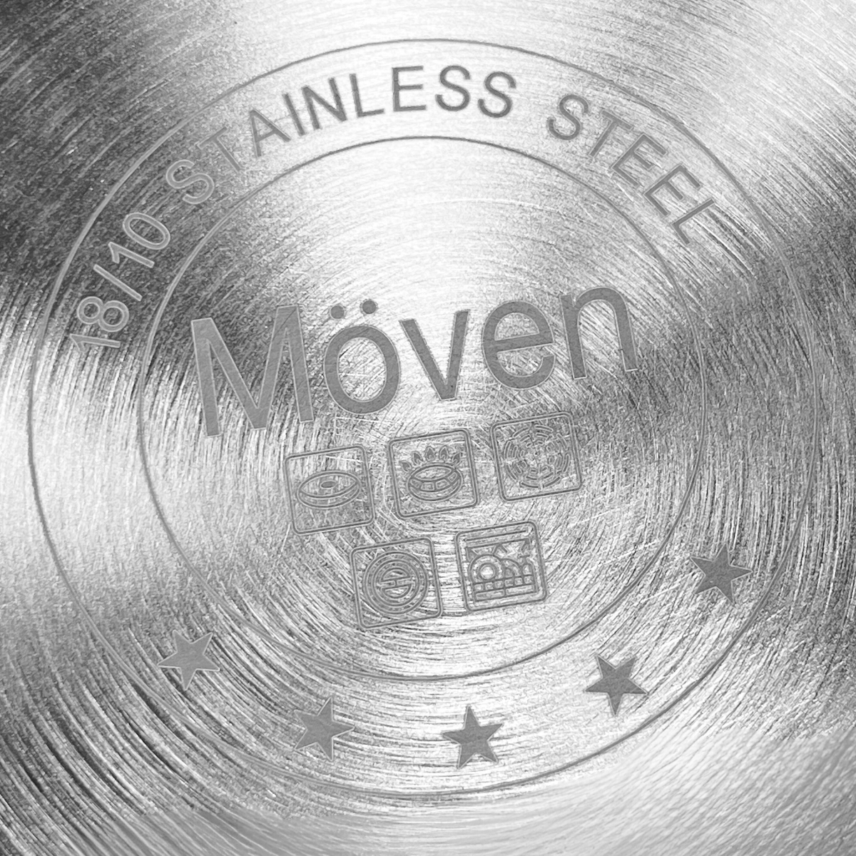 Moven Olla Ancha de Acero Inoxidable de 40 Litros