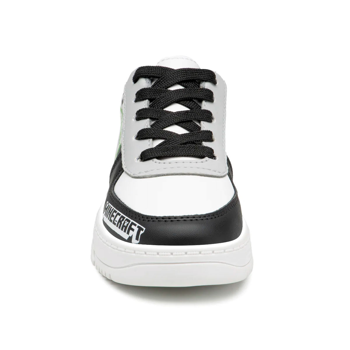 Tenis Minecraft yuyin Blanco para Niños Diseño de Creeper Acolchado 18-21