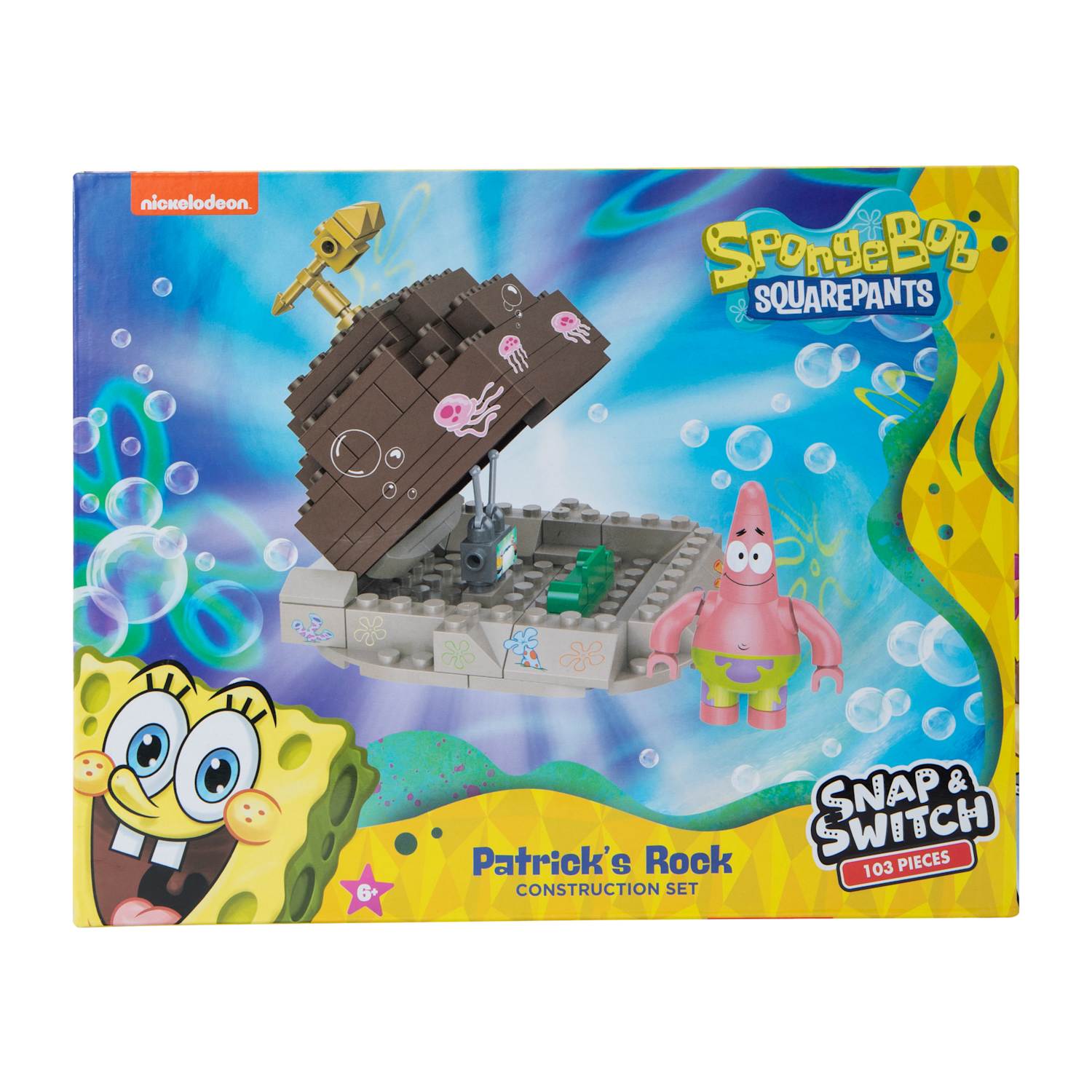 Bob Esponja Set Bloques Figuras Oficial Casa Patricio Construcción Regalo Niños
