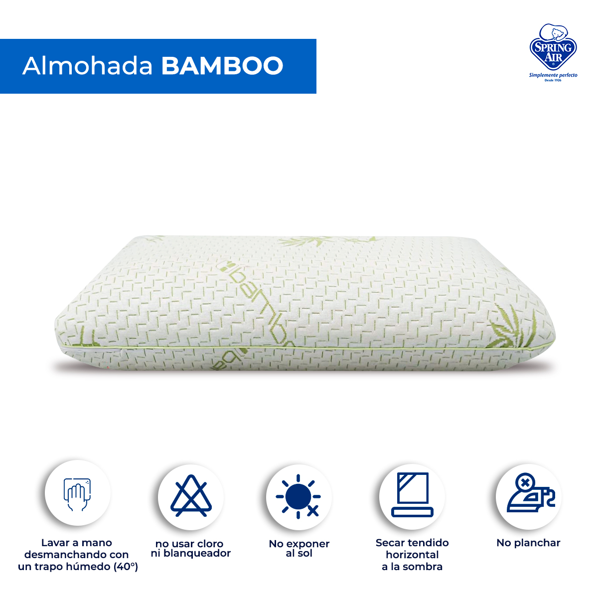 Almohada Spring Air Bamboo Memory Pillow