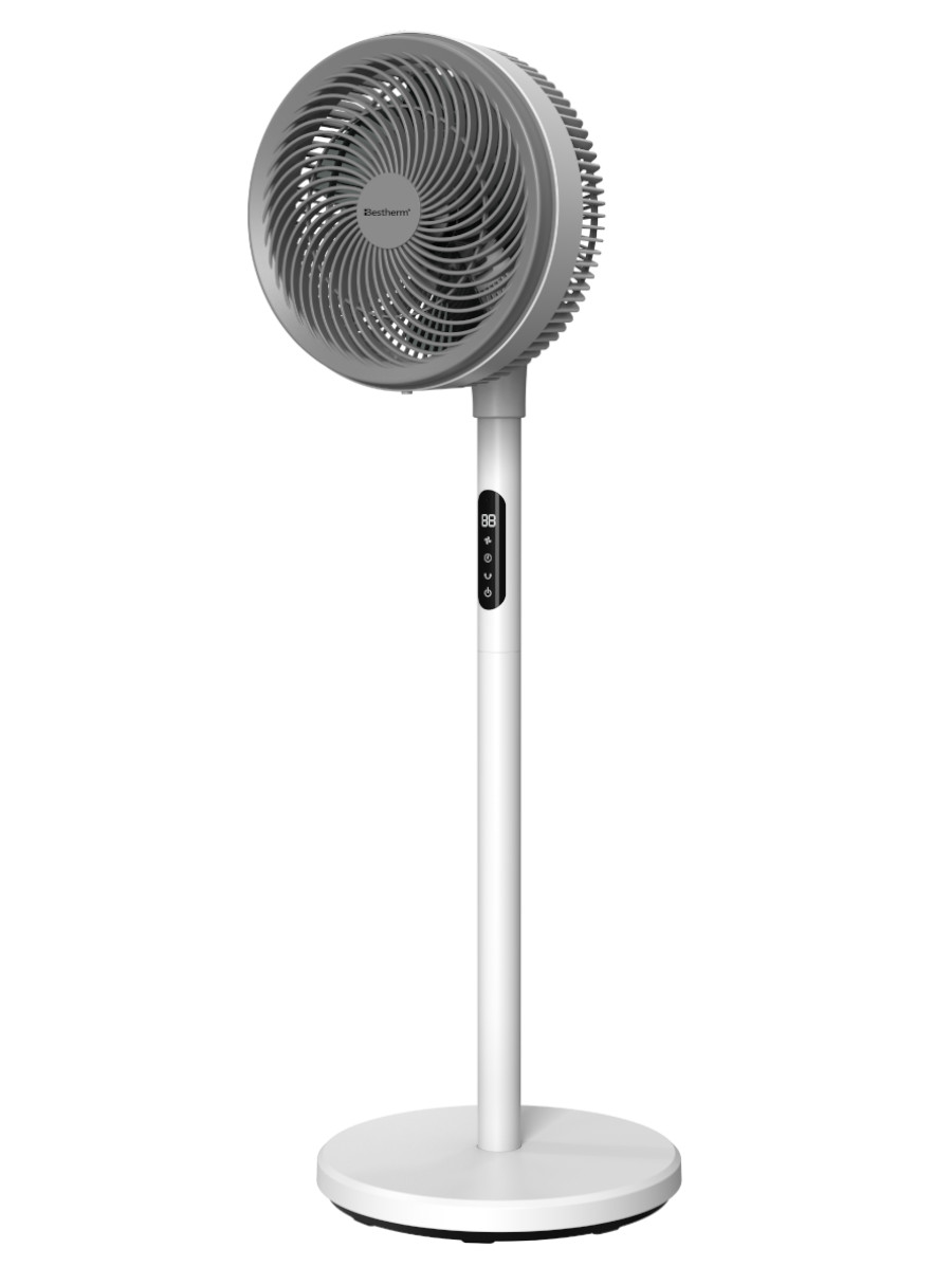 Ventilador De Piso/Mesa, Circulador de Aire De CC Bestherm FJD23-23FR de 9 pulgadas con Pantalla LED (2 en 1)