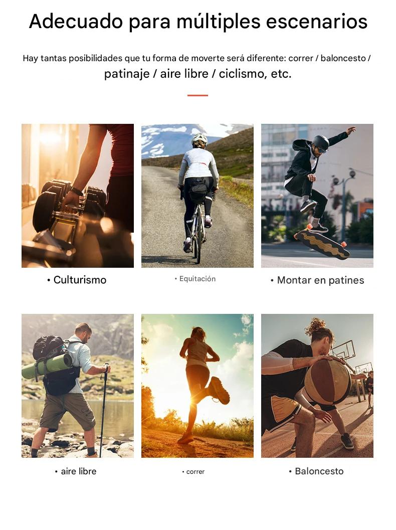 Rodillera deportiva M negro blanco profesional almohadilla TPE soporte elástico antideslizante gel