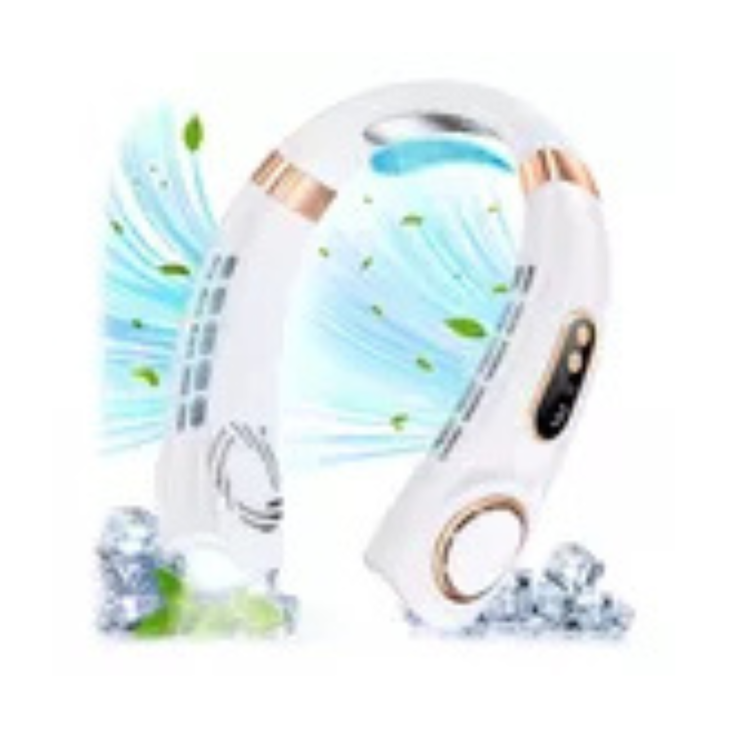 Práctico ventilador de cuello colgante con USB de 5 V