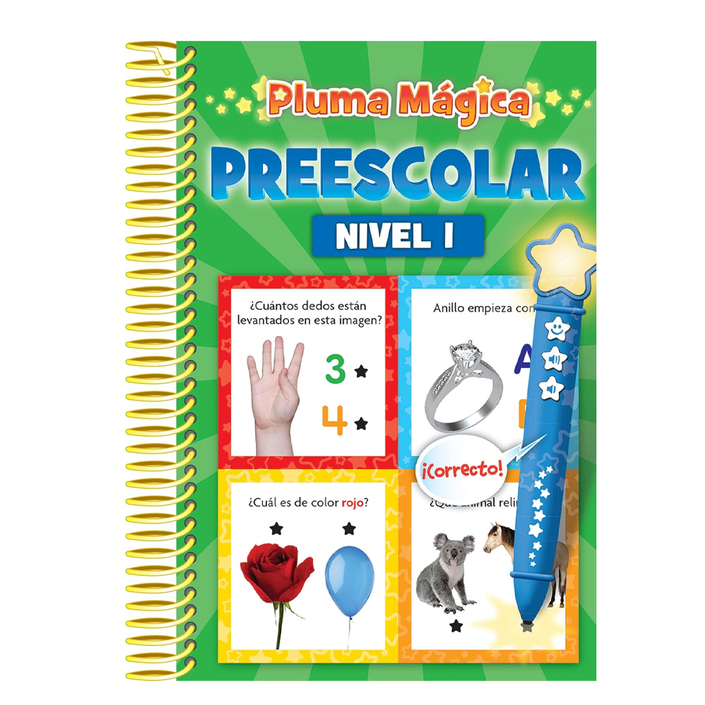 Pluma Mágica De Lujo Preescolar Con Libros