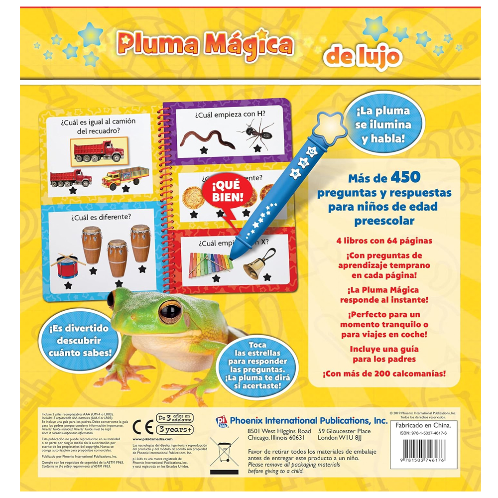 Pluma Mágica De Lujo Preescolar Con Libros