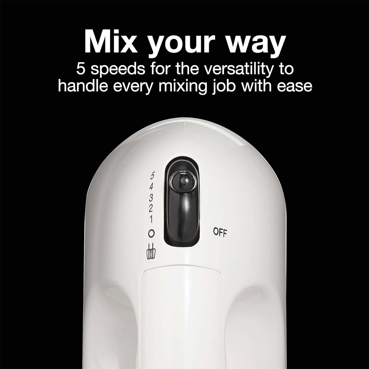 BATIDORA MANUAL 5VEL 125W BLANCO PROCTOR SILEX 62515G