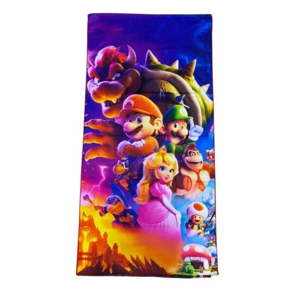 Toalla Infantil 70×140 cm 100% Microfibra Mario Bros