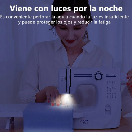 Máquina De Coser Eléctrica Portátil 12 Puntada+placa Soporte