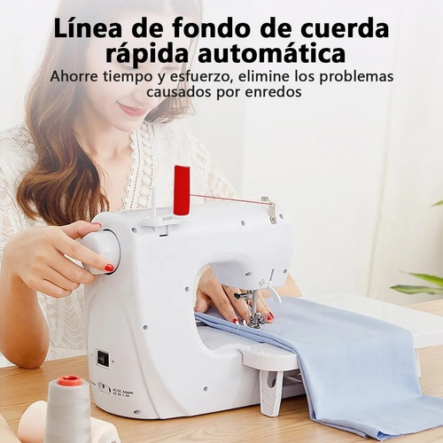Máquina De Coser Eléctrica Portátil 12 Puntada+placa Soporte